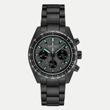 Seiko Prospex Speedtimer The Black Series Limited Edition Black Dial Black Steel Strap Watch for Men - SSC917 Authentic Buy Shop Now