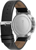 Hugo Boss Integrity Chronograph Black Dial Black Leather Strap Watch for Men - 1513777 Authentic Buy Shop Now