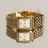 Tory Burch Eleanor White Dial Tri Tone Steel Strap Watch for Women - TBW1078 Buy Now By Tory Burch