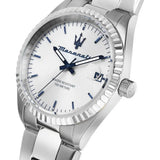 Maserati Competizione Silver Dial Silver Steel Strap Watch for Men - R8853100045 Authentic Buy Shop Now