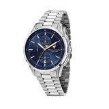 Maserati Sorpasso Chronograph Blue Dial Silver Steel Strap Watch for Men - R8873624004 Authentic Buy Shop Now