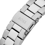 Hugo Boss Troper Chronograph Automatic Black Dial Silver Steel Strap Watch for Men - 1514202 Authentic Buy Shop Now