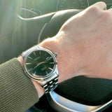 Seiko Presage Cocktail Time Automatic Green Dial Silver Steel Strap Watch for Men - SRPE15J1 Authentic Buy Shop Now