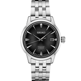 Seiko Presage Cocktail Time Automatic Black Dial Silver Steel Strap Watch for Men - SRPE17J1 Authentic Buy Shop Now