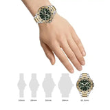 Emporio Armani Sea Explorer Chronograph Green Dial Two Tone Steel Strap Watch for Men - AR11586 Buy Now By Emporio Armani