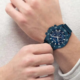 Hugo Boss Admiral Chronograph Blue Dial Blue Nylon Strap Watch for Men - 1513919 Authentic Buy Shop Now