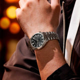 Citizen Tsuyosa 60 Automatic Black Dial Silver Steel Strap Watch for Men - NK0020-55E Authentic Buy Shop Now
