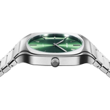 D1 Milano Square Eden Green Dial Silver Steel Strap Watch for Men - D1-SQBJ06 Authentic Buy Shop Now