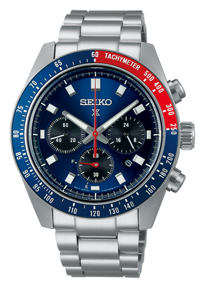 Seiko Prospex Speedtimer Solar Chronograph Blue Dial Silver Steel Strap Watch for Men - SSC913 Buy Now By Seiko