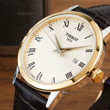 Tissot Classic Dream Ivory Dial Brown Leather Strap Watch for Men - T129.410.26.263.00 Authentic Buy Shop Now