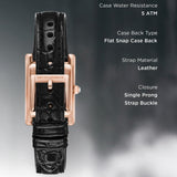 Emporio Armani Genni Silver Dial Black Leather Strap Watch for Women - AR11624 Buy Now By Emporio Armani