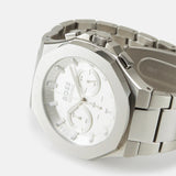 Hugo Boss Taper Chronograph White Dial Silver Steel Strap Watch for Men - 1514087 Authentic Buy Shop Now