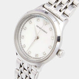 Emporio Armani Alpha Mother of Pearl Dial Silver Steel Strap Watch for Women - AR1803 Buy Now By Emporio Armani