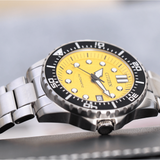 Citizen Mechanical Automatic Yellow Dial Silver Steel Strap Watch for Men - NJ0170-83Z Buy Now By Citizen