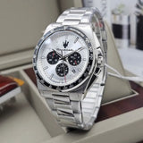 Maserati Velocità Chronograph Silver Dial Silver Steel Strap Watch for Men - R8873652006 Authentic Buy Shop Now