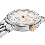 Seiko Presage Cocktail Time Skydiving Automatic Diamonds Mother of Pearl Dial Silver Steel Strap Watch for Women - SRE009J1 Authentic Buy Shop Now
