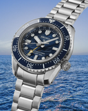Seiko Prospex 1968 Heritage Divers GMT The Great Wave Limited Edition Blue Dial Silver Steel Strap Watch for Men - SPB509J1 Authentic Buy Shop Now