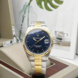 Maserati Competizione Blue Dial Two Tone Steel Strap Watch for Men - R8853100027 Authentic Buy Shop Now