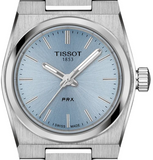 Tissot PRX Quartz Ice Blue Dial Silver Steel Strap Watch for Women - T137.010.11.351.00 Authentic Buy Shop Now