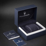 Maserati Velocità Date Blue Dial Two Tone Steel Strap Watch for Men - R8853152001 Authentic Buy Shop Now