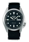 Seiko 5 Sports Automatic Black Dial Black Nylon Strap Watch for Men - SRPE67K1 Authentic Buy Shop Now