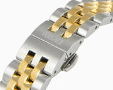 Versace V-Code Analog Green Dial Two Tone Steel Strap Watch for Women - VE8I00424 Buy Now By Versace