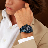Maserati Attrazione Chronograph Blue Dial Blue Steel Strap Watch for Men - R8873626003 Authentic Buy Shop Now