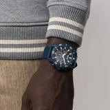 Hugo Boss Admiral Chronograph Blue Dial Blue Nylon Strap Watch for Men - 1513919 Authentic Buy Shop Now