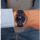 Maserati Sorpasso Chronograph Blue Dial Blue Leather Strap Watch for Men - R8871624009 Authentic Buy Shop Now