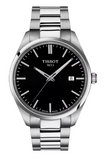 Tissot PR 100 Black Dial Silver Steel Strap Watch for Men - T150.410.11.051.00 Authentic Buy Shop Now