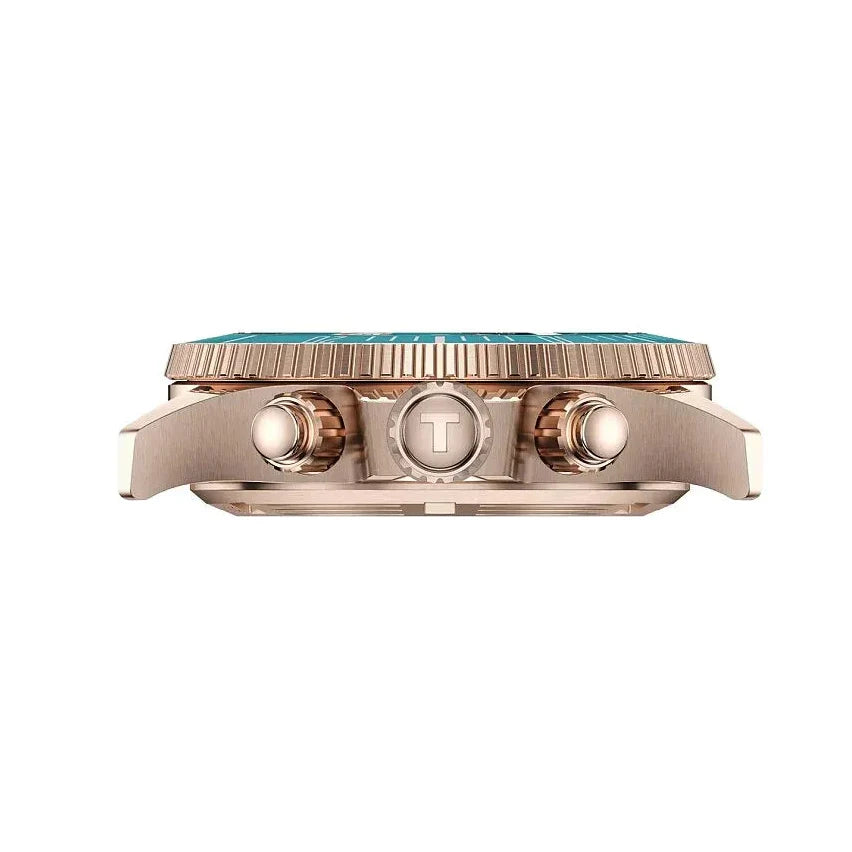 Tissot Seastar 1000 Chronograph Turqouise Dial Turqouise Rubber Strap Watch for Women - T120.217.37.041.00 Authentic Buy Shop Now