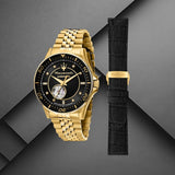 Maserati SFIDA Special Edition Automatic Black Dial Gold Steel Strap Watch for Men - R8823140012 Authentic Buy Shop Now
