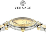 Versace Reve Analog Gold Dial Two Tone Steel Strap Watch for Women - VE8B00324 Buy Now By Versace