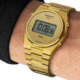 Tissot PRX Digital Quartz Gold Dial Gold Steel Strap Watch for Men - T137.463.33.020.00 Buy Now By Tissot
