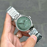 Tissot Le Locle Powermatic 80 Automatic Green Dial Silver Steel Strap Watch for Men - T006.407.11.093.00 Authentic Buy Shop Now