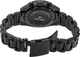 Seiko Prospex Speedtimer The Black Series Limited Edition Black Dial Black Steel Strap Watch for Men - SSC917 Authentic Buy Shop Now
