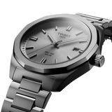 Tissot PRC 100 Solar Quartz Silver Dial Silver Steel Strap Watch for Men - T151.422.11.031.00 Authentic Buy Shop Now