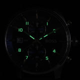 Hugo Boss Skytraveller Chronograph Blue Dial Brown Leather Strap Watch for Men - 1514194 Buy Now By Hugo Boss