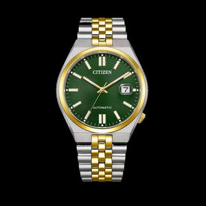 Citizen Tsuyosa 60 Automatic Green Dial Two Tone Steel Strap Watch for Men - NK0024-54X Authentic Buy Shop Now