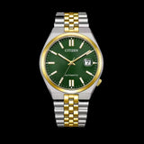 Citizen Tsuyosa 60 Automatic Green Dial Two Tone Steel Strap Watch for Men - NK0024-54X Authentic Buy Shop Now