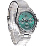 Maserati Competizione Chronograph Green Dial Silver Steel Strap Watch for Men - R8853100044 Authentic Buy Shop Now