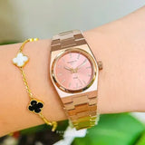 Tissot PRX Diamonds Rose Gold Dial Rose Gold Steel Strap Watch for Women - T137.010.33.506.00 Authentic Buy Shop Now