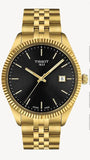 Tissot Ballade Quartz Black Dial Gold Steel Strap Watch for Men - T156.410.33.051.00 Authentic Buy Shop Now