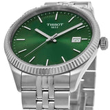 Tissot Ballade Quartz Green Dial Silver Steel Strap Watch for Men - T156.410.11.091.00 Authentic Buy Shop Now