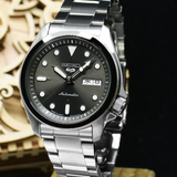 Seiko 5 Sports Automatic Grey Dial Silver Steel Strap Watch for Men - SRPE51K1 Authentic Buy Shop Now