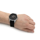 Maserati SFIDA Chronograph Black Dial Black Silicone Strap Watch for Men - R8871640005 Authentic Buy Shop Now