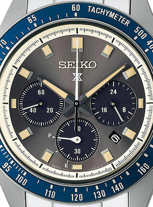 Seiko Prospex Speedtimer Solar Chronograph Grey Dial Silver Steel Strap Watch for Men - SSC939 Buy Now By Seiko