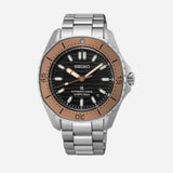 Seiko Prospex Polygonal Sea Diver Automatic Black Dial Silver Steel Strap Watch for Men - SPB485J1 Authentic Buy Shop Now