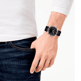 Tissot T-Sport Gent XL Black Dial Black Leather Strap Watch for Men - T116.410.16.057.00 Authentic Buy Shop Now