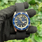 Seiko 5 Sports SKX Automatic Blue Dial Blue Silicone Strap Watch for Men - SRPD71K2 Authentic Buy Shop Now